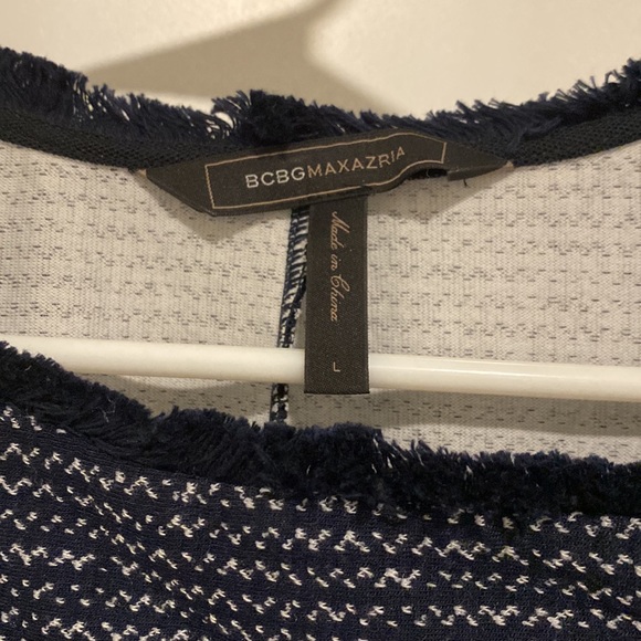 BCBG Navy Tweed Sweater Dress - Picture 5 of 7